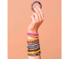 Goma del Pelo Kknekki Rhinestone Malva