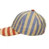 Gorra Stripes Blue Whale + Sandy Yellow Personalizable
