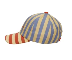 Gorra Stripes Blue Whale + Sandy Yellow Personalizable