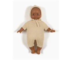 Gorro de Punto Crema Élie para Minikane Babies