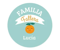 Imán Personalizado Bebé Familia Fallera