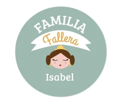 Imán Personalizado Mamá Familia Fallera