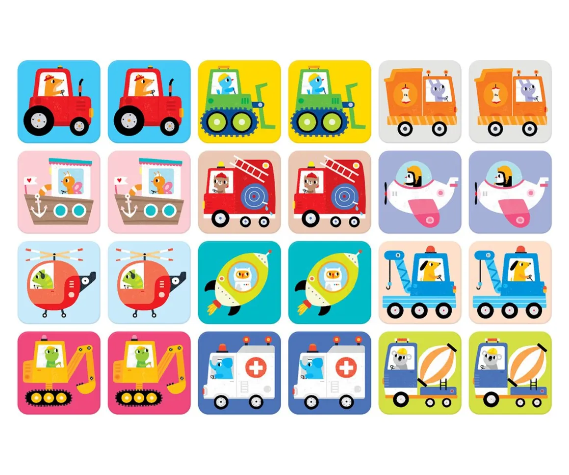 Juego Memory Suuuper Grande Vehículos