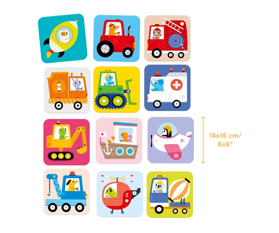 Juego Memory Suuuper Grande Vehículos