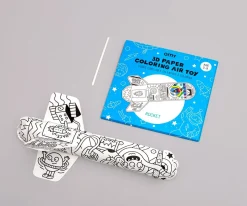 Juego Omy para Inflar y Colorear Cohetes