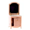 Lavabo Aparador con Espejo para Ratón Beige Oscuro