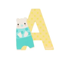 Letra Madera Pure A Amarilla