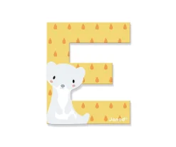 Letra Madera Pure E Amarilla