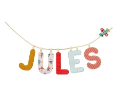 Letra Tela Fosforescente L Amarilla