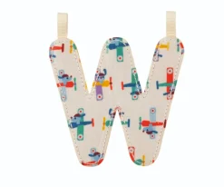 Letra Tela Reversible Fosforescente W