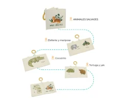 Libro de Tela y Texturas Animales Salvajes