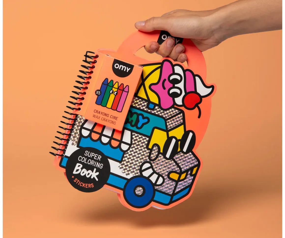 Libro OMY con Pinturas y Pegatinas Yummy