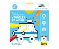 Libro Para Colorear Looong Vehicles at Work