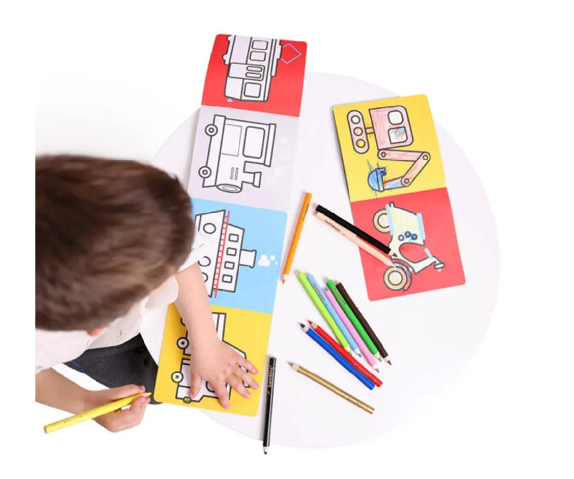 Libro Para Colorear Looong Vehicles