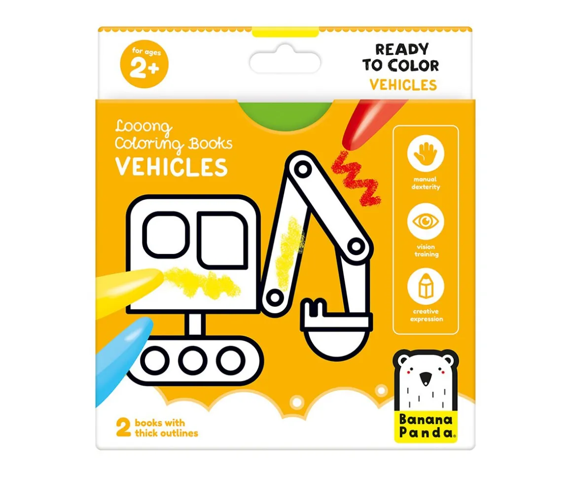 Libro Para Colorear Looong Vehicles