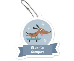 Llavero Mochila Skater Dog