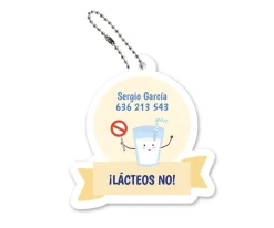 Llavero Personalizado Lácteos No