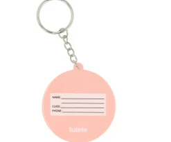 Llavero Silicona Personalizable Star Coral Pink