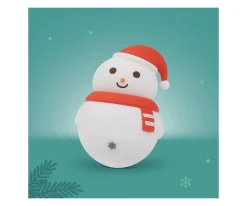 Luz Nocturna LED Muñeco de Nieve