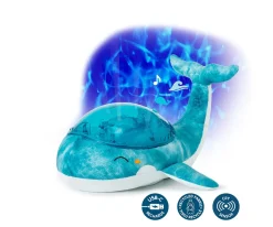 Luz Nocturna Recargable Tranquil Whale Azul