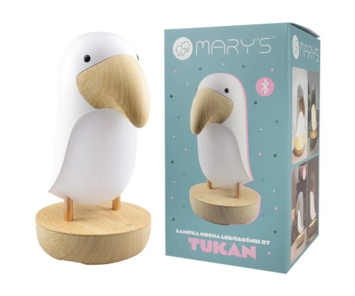 Luz Nocturna Toucán con Altavoz Bluetooth