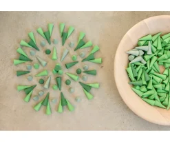 Mandala Pequeños Conos Verdes