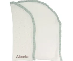 Manta Arrullo Rainbow Dots Verde Personalizable