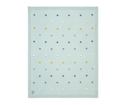 Manta Bebé Lunares Menta