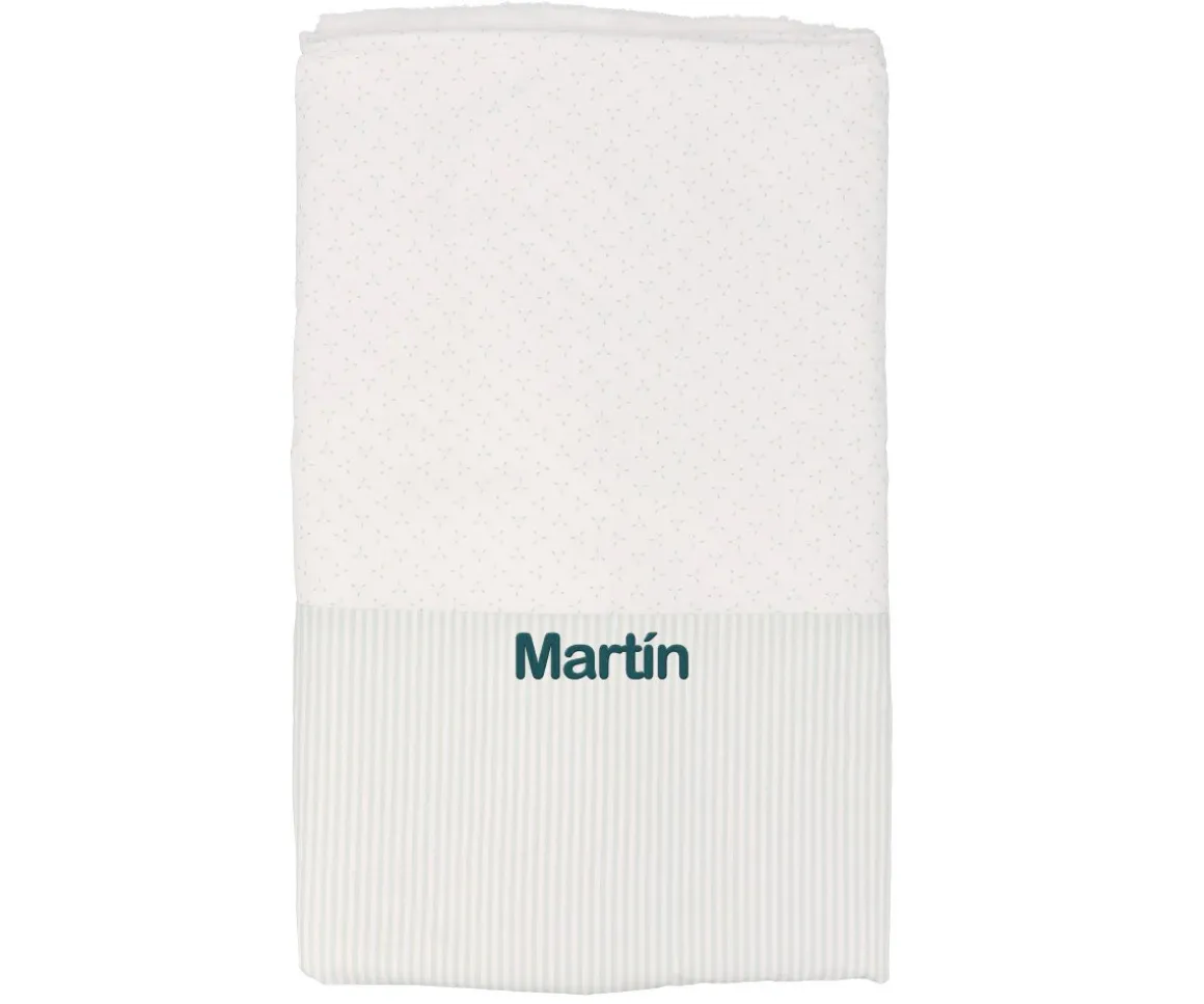 Manta Coralina Dorset Verde Personalizable