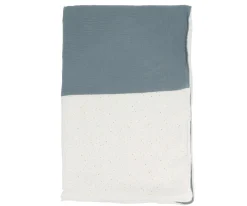 Manta Coralina Rainbow Dots Azul Personalizable