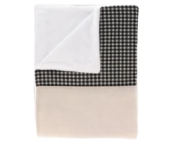 Manta Coralina Vichy Negro Personalizable