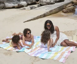 Manta de Playa y Picnic Rainbow Pastel