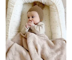 Manta de Punto Almond