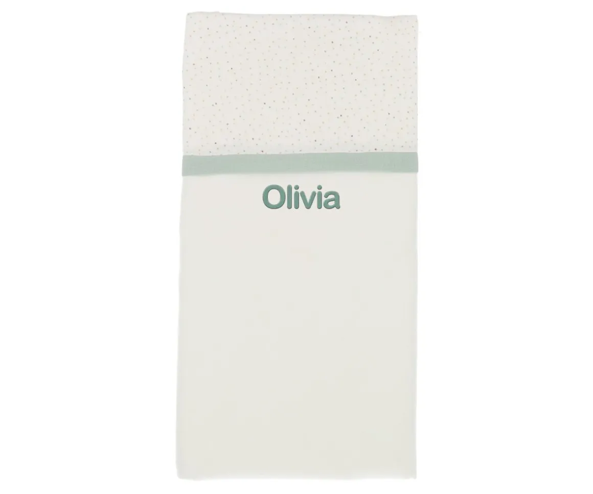 Manta Rainbow Dots Verde Personalizable