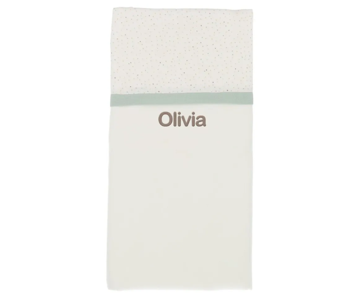 Manta Rainbow Dots Verde Personalizable