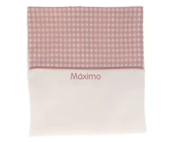 Manta Vichy Rosa Personalizable