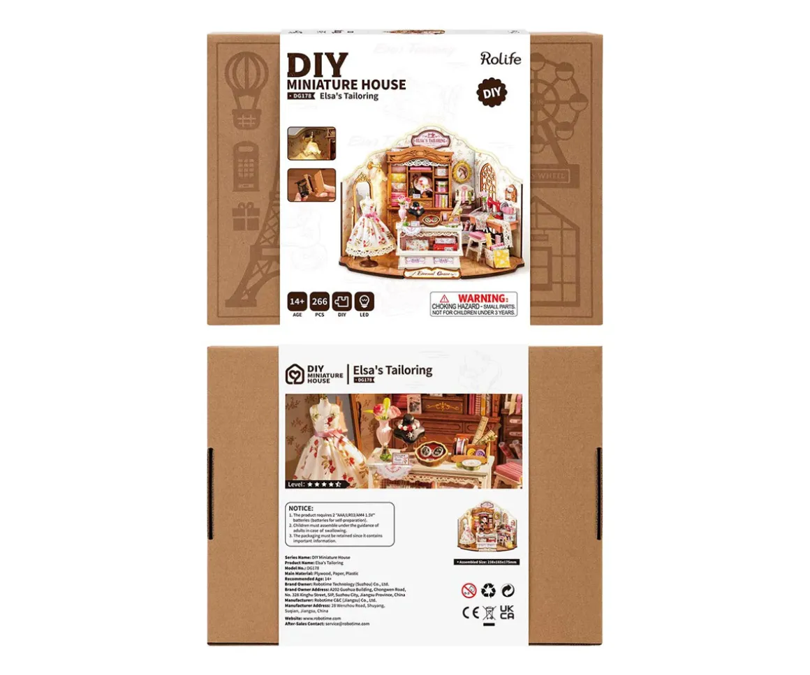 Maqueta en Miniatura Sastrería de Elsa