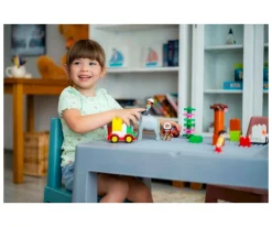 Mesa Multifunción Teggi Gris/Old Rose/Turquesa