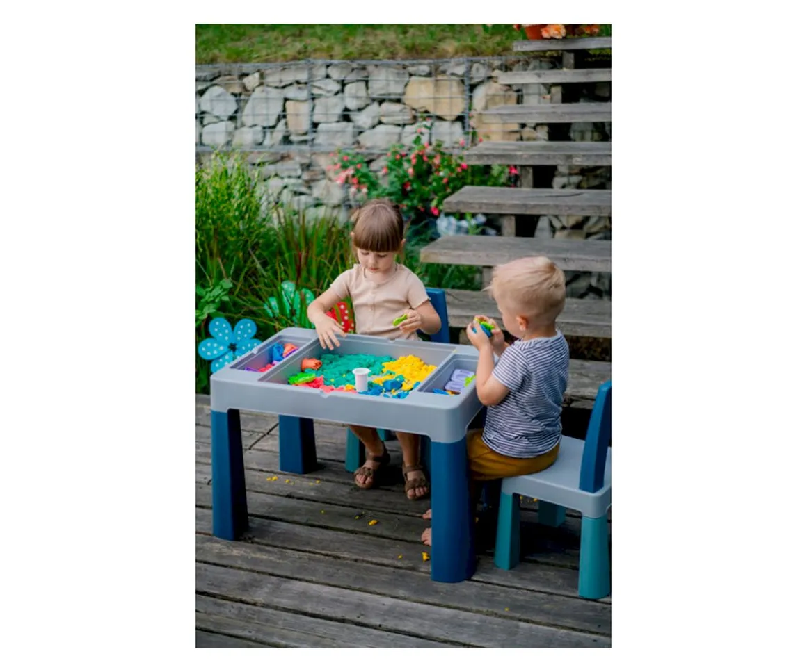 Mesa Multifunción Teggi Turquesa/Navy/Gris