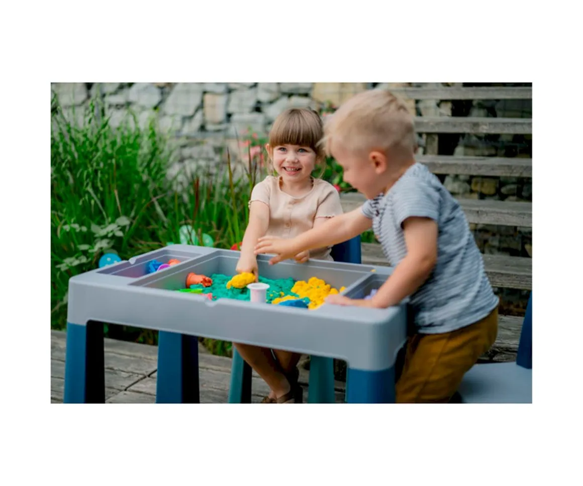 Mesa Multifunción Teggi Turquesa/Navy/Gris