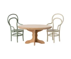 Mesita de Café Oval Ratón Natural Hermano/a Pequeños