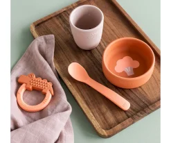 Mi Primera Vajilla de Silicona Papaya