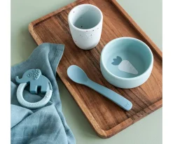 Mi Primera Vajilla de Silicona Azul