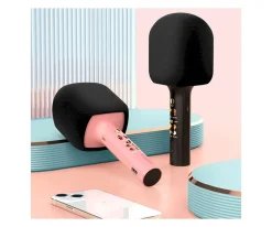 Micrófono Inalámbrico y Karaoke Maxlife Negro