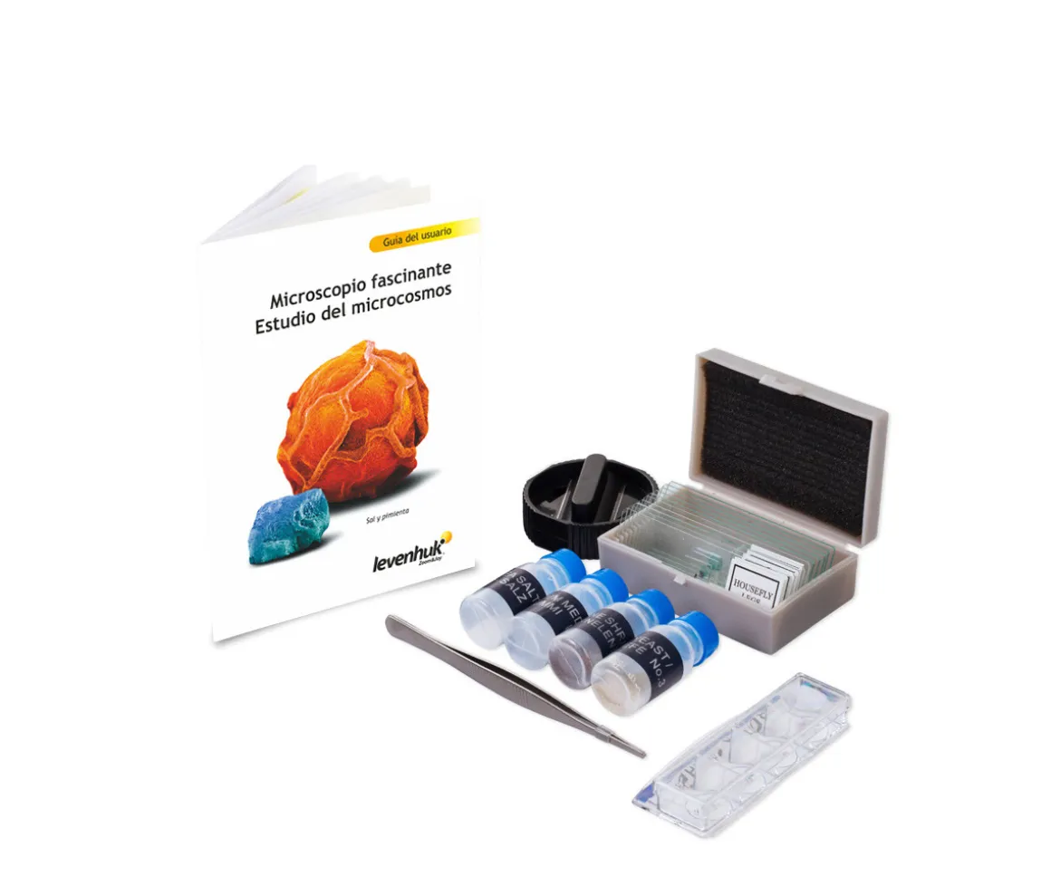 Microscopio Levenhuk LabZZ M101 Lima + Libro Educativo