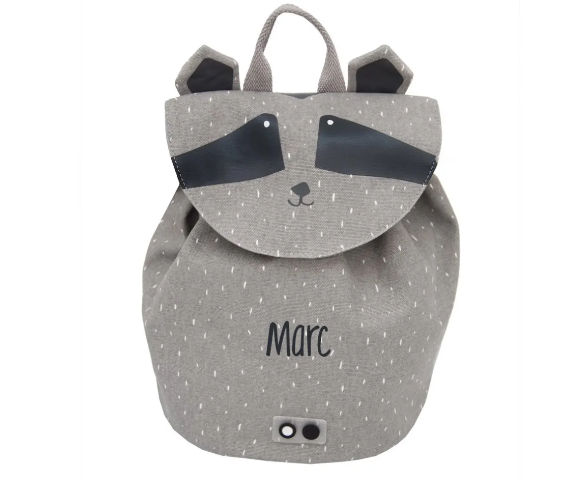 Mini Mochila Trixie Mr. Raccoon Personalizable