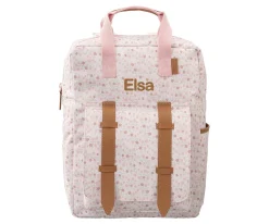 Mochila Colegio Fresk Grande Flores Personalizable