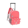 Mochila con Carrito Dino Rose Personalizable