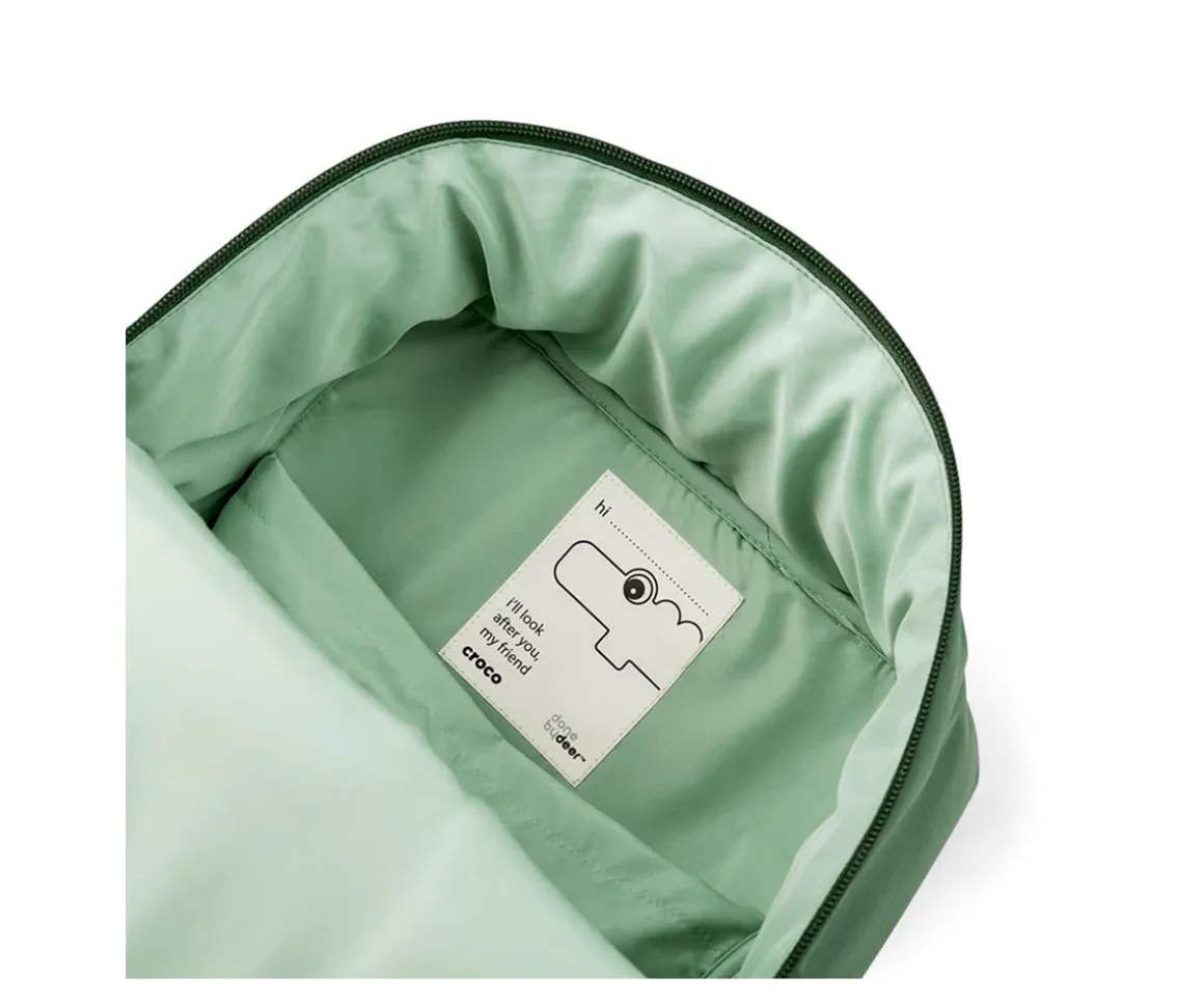 Mochila Croco Green Personalizable