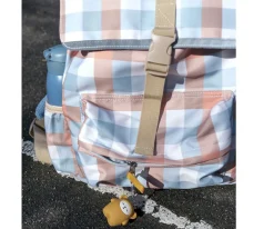 Mochila Escolar Grande Cottage Blue Checks